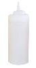 SQUEEZE BOTTLE CLEAR 910ML WIDE MOUTH NARROW NOZZLE (12)