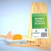 SKEWERS PADDLE BAMBOO 6 INCH (150MM) 100'S (60)